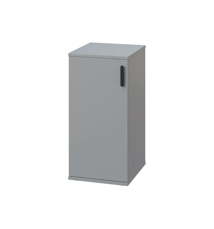 LN 2 - 3D kancelářská skříň, 1-dveřová, levá, 750x360x400, šedá